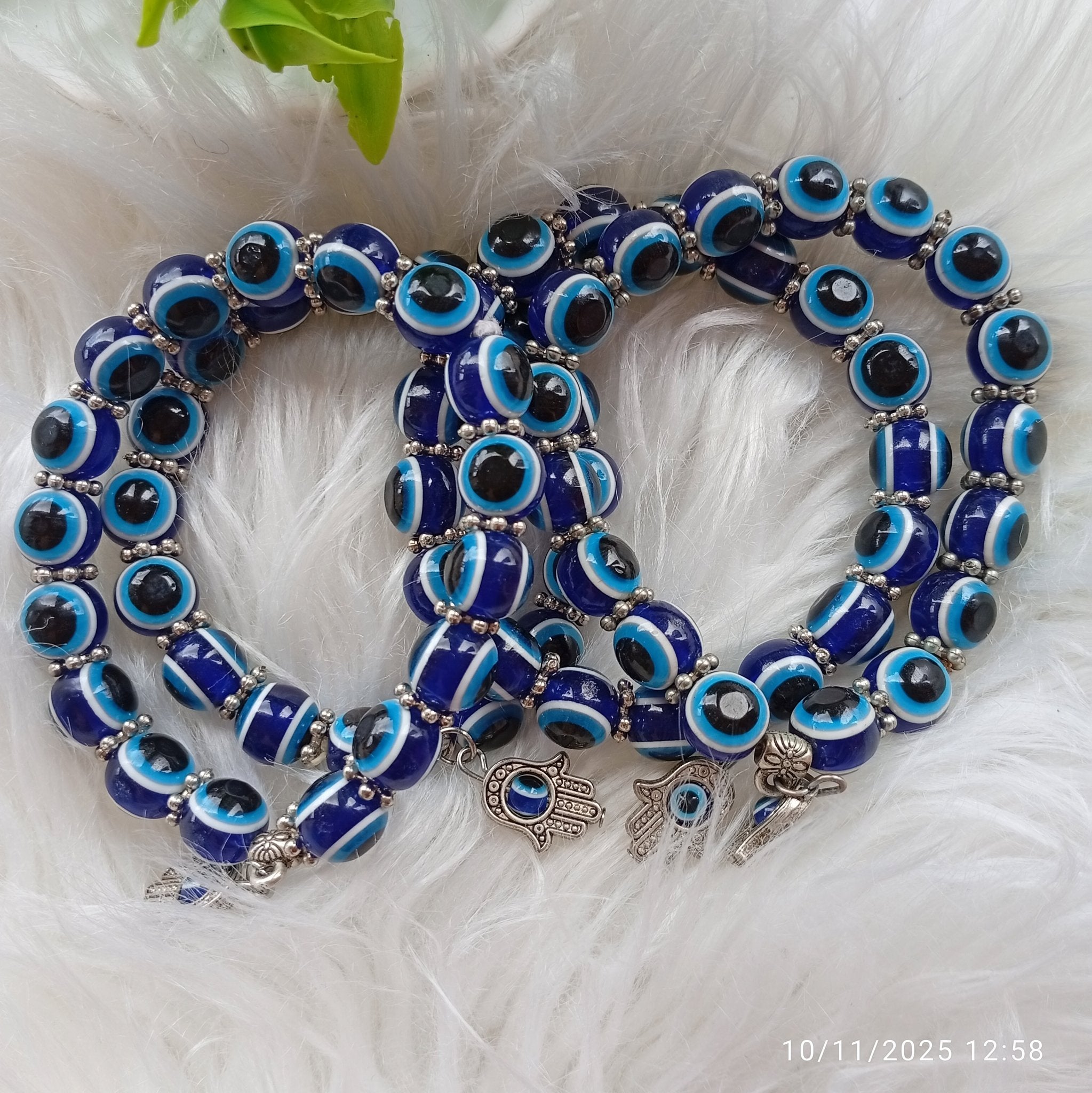 4 pieces Evil Eye Bracelets With The Hand of Hamsa | Bracelet by Klasik Lady Collections