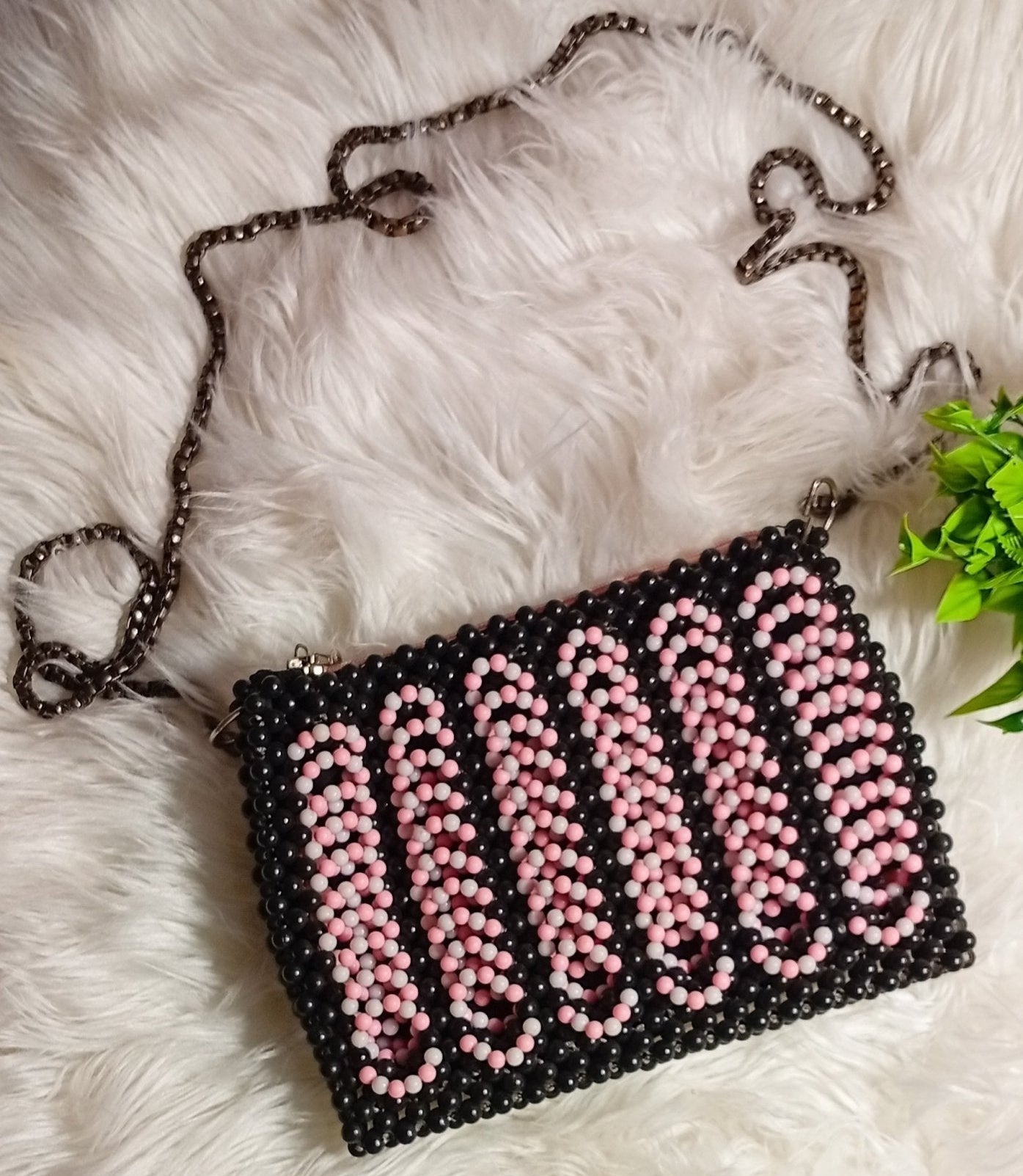 Rosita Lush Bead Bag | Bags by Klasik Lady Collections