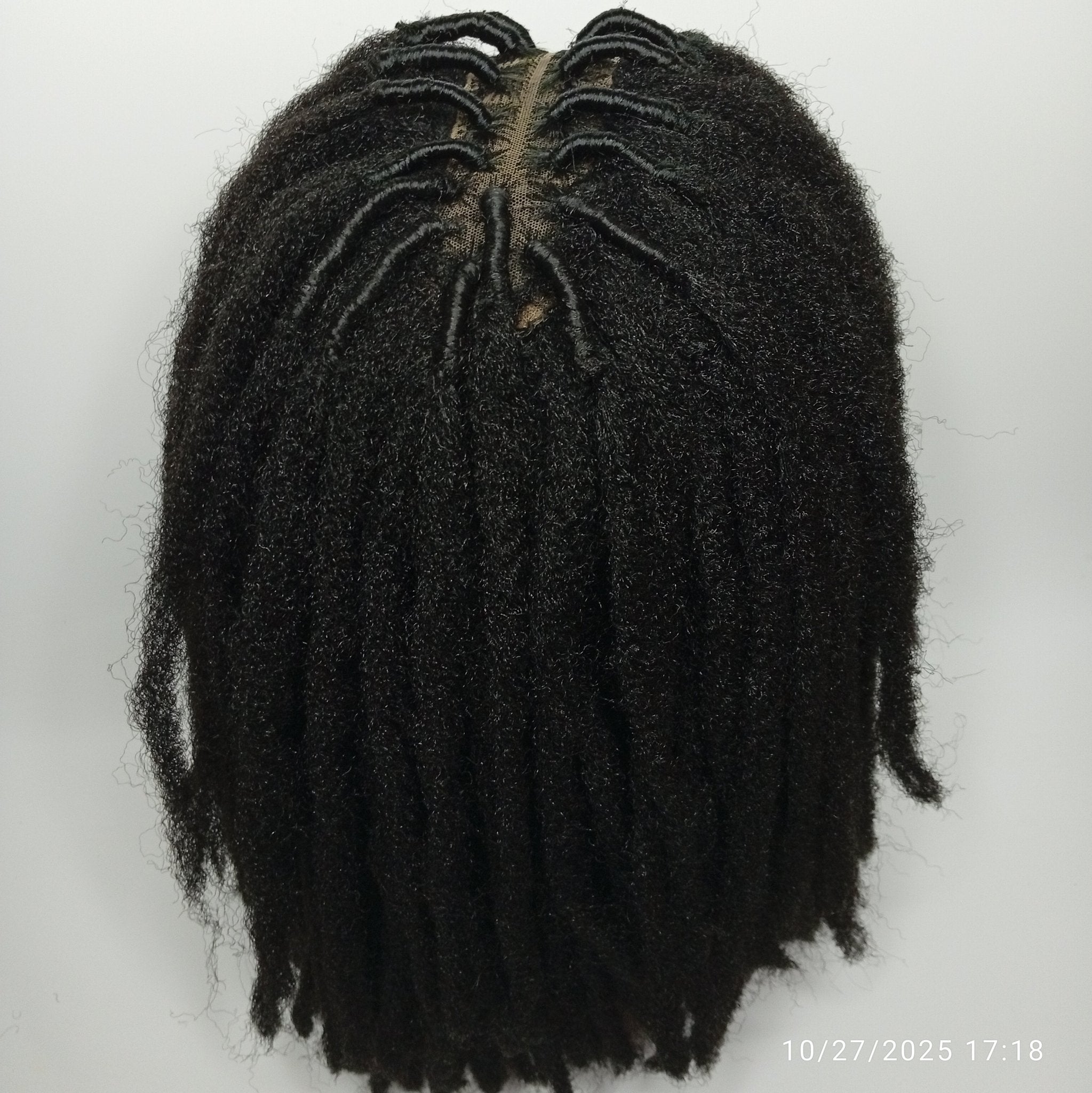 14 inch Glueless Dreadlock Wig | 2 x 6 closure - Black | Wigs by Klasik Lady Collections