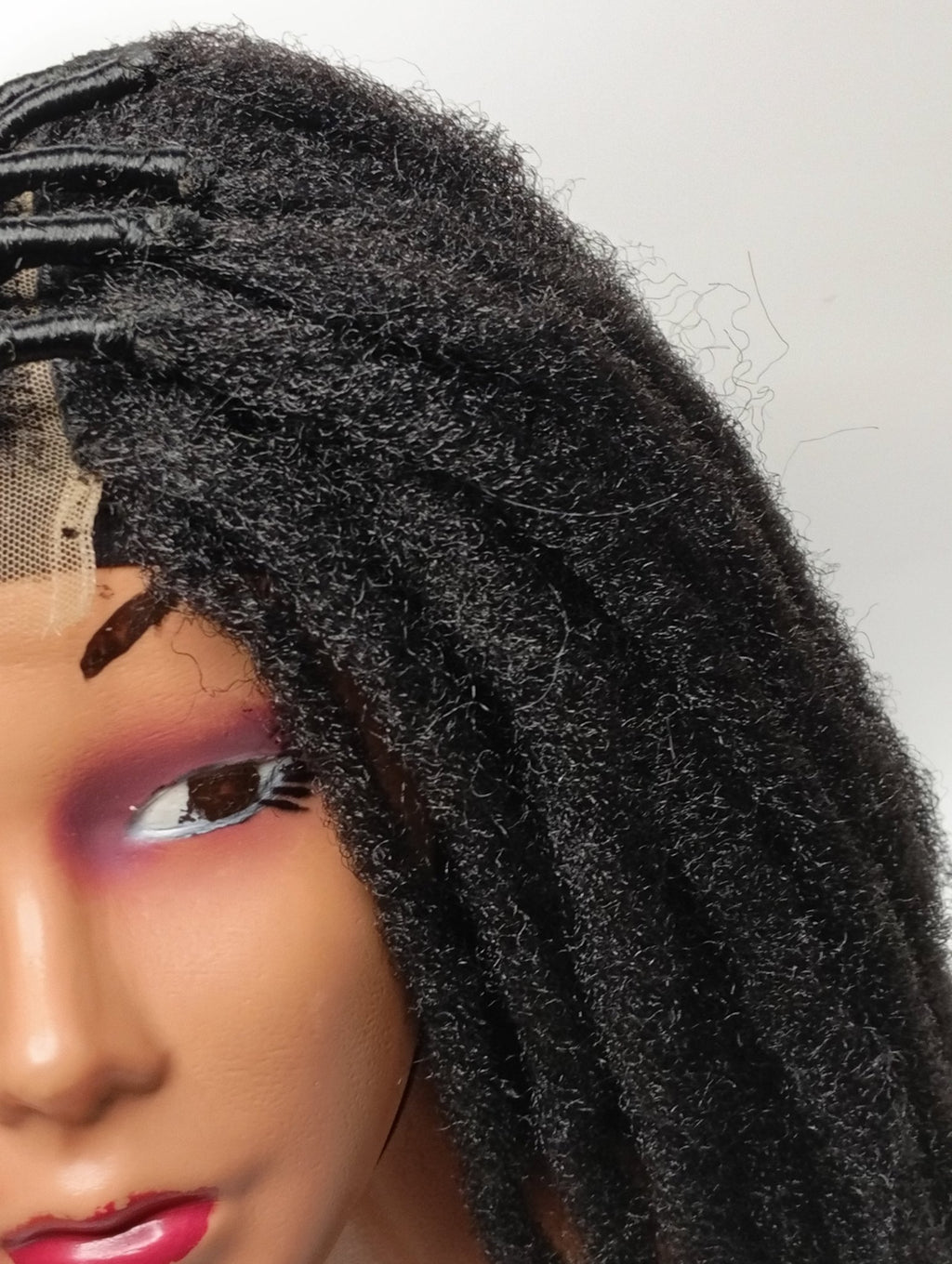 14 inch Glueless Dreadlock Wig | 2 x 6 closure - Black | Wigs by Klasik Lady Collections