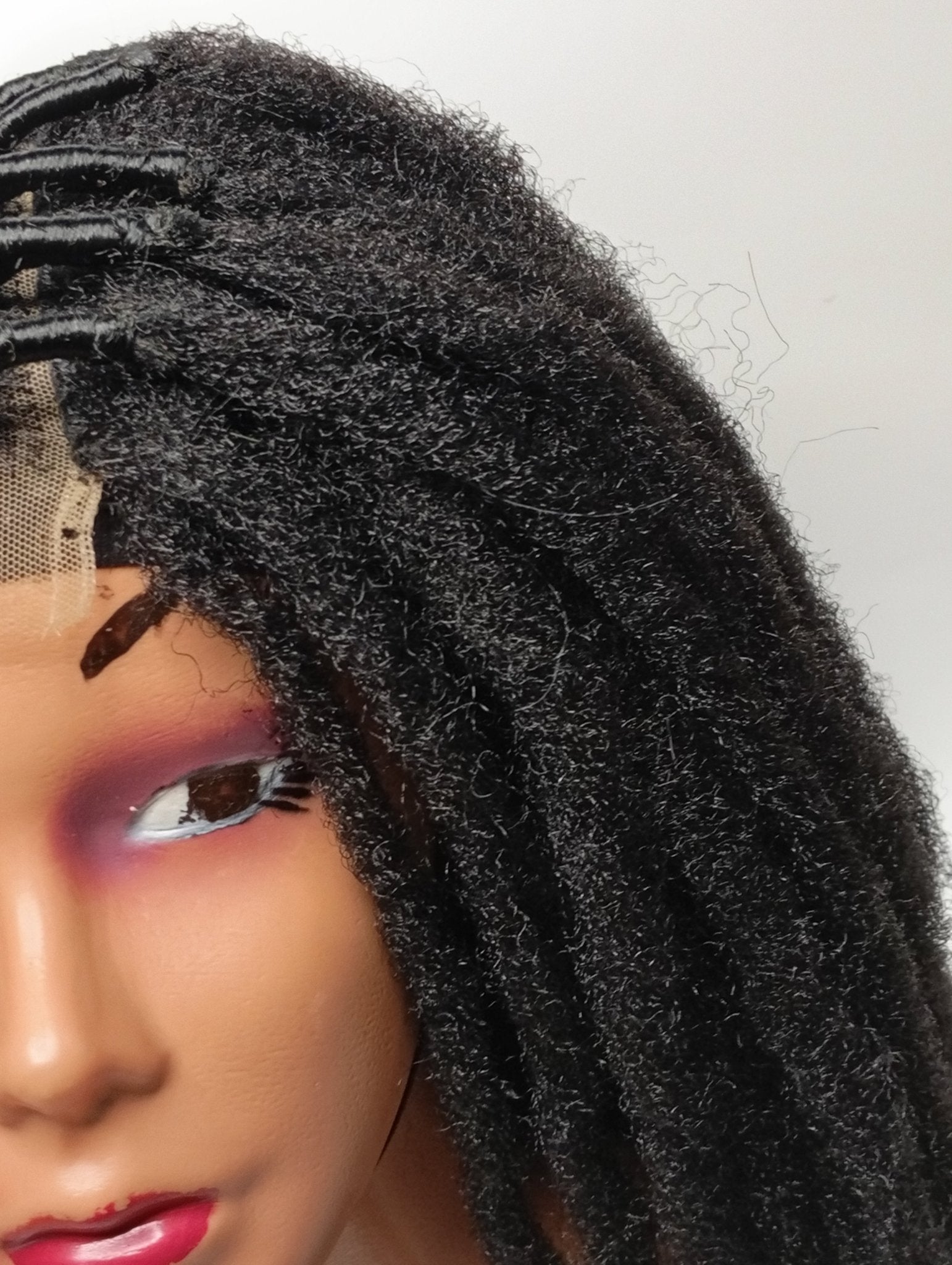 14 inch Glueless Dreadlock Wig | 2 x 6 closure - Black | Wigs by Klasik Lady Collections