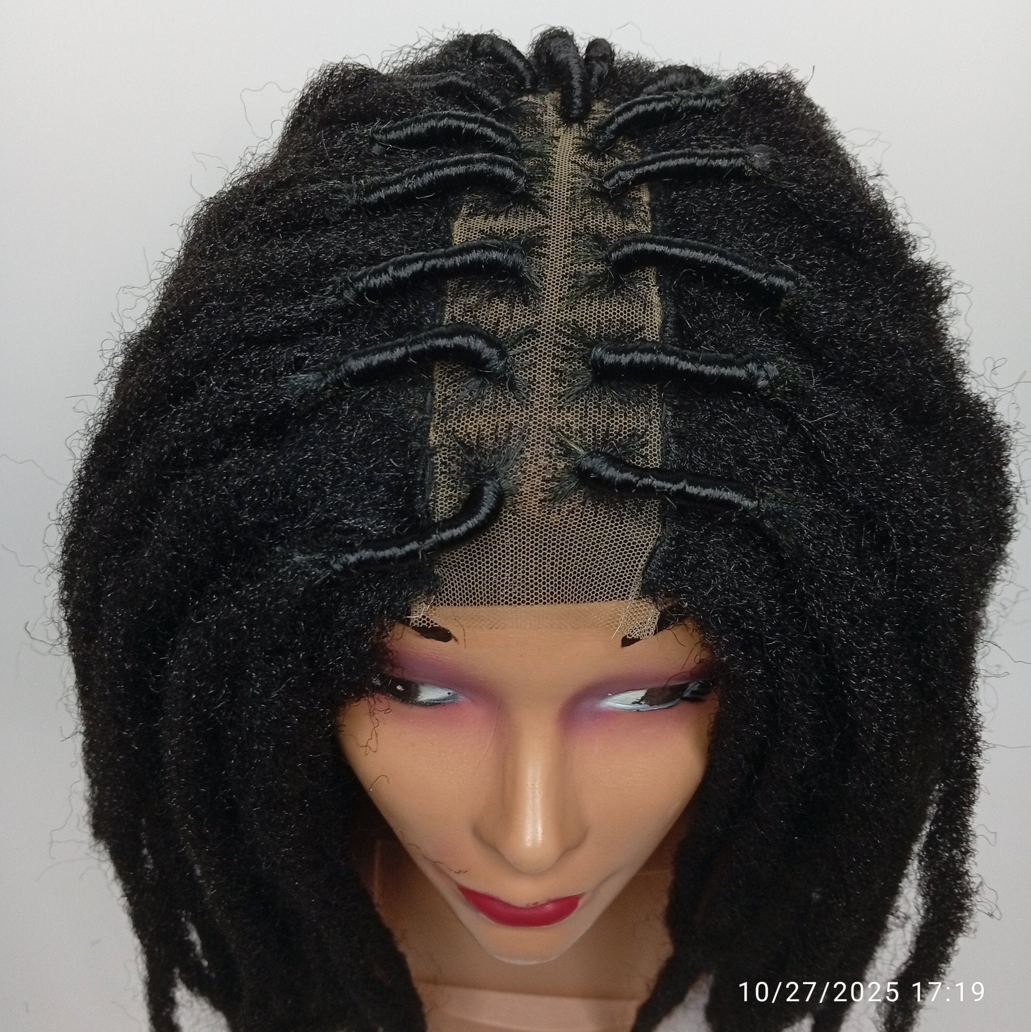 14 inch Glueless Dreadlock Wig | 2 x 6 closure - Black | Wigs by Klasik Lady Collections