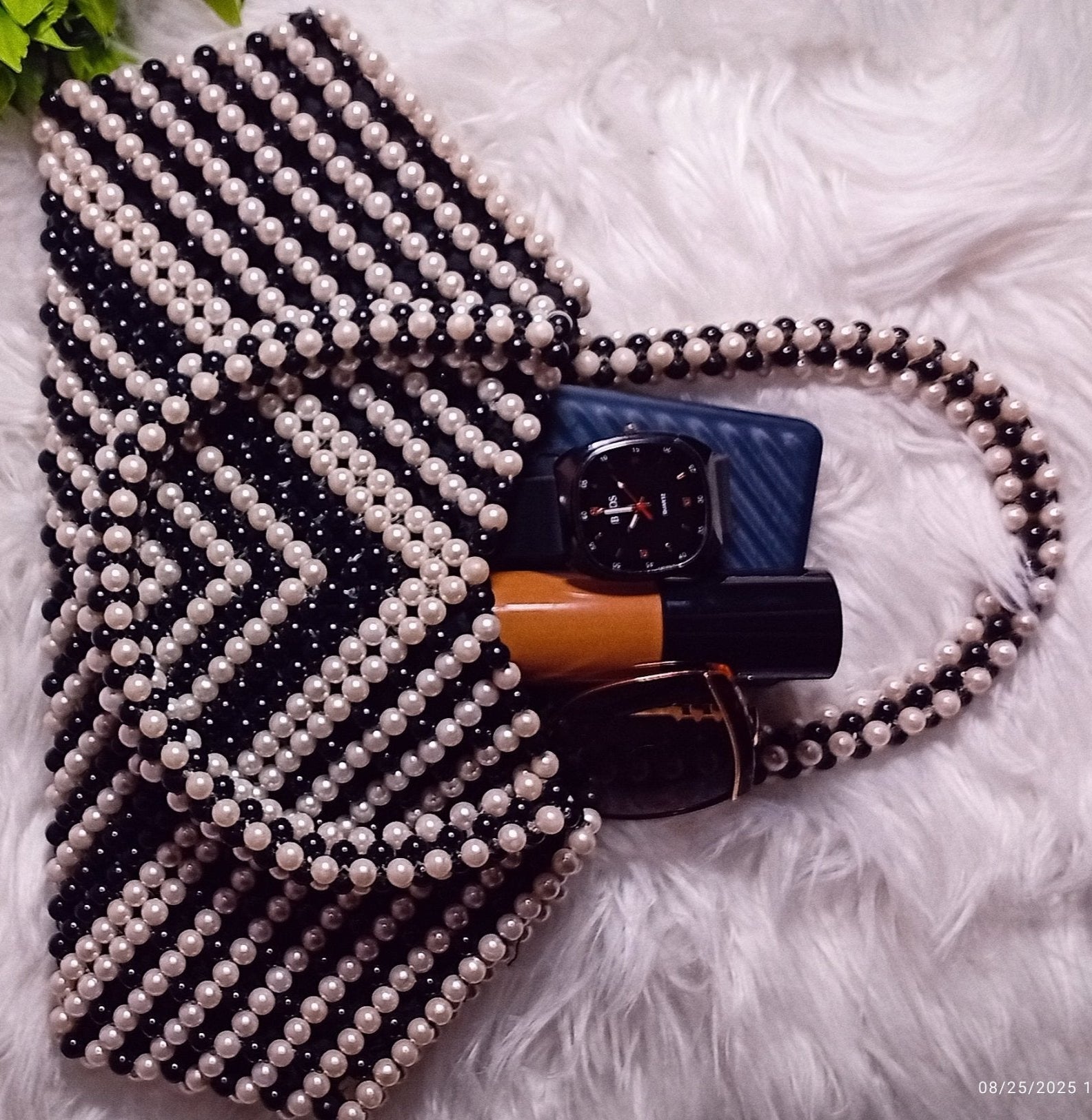 Celeste Luxe Bead Bag | Bags by Klasik Lady Collections