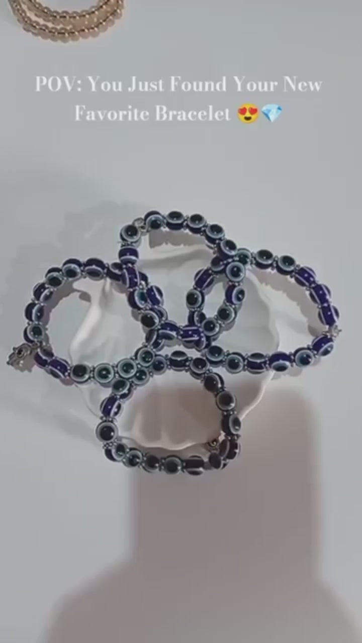 Blue - Protective Evil Eye Bracelets With The Hand of Hamsa