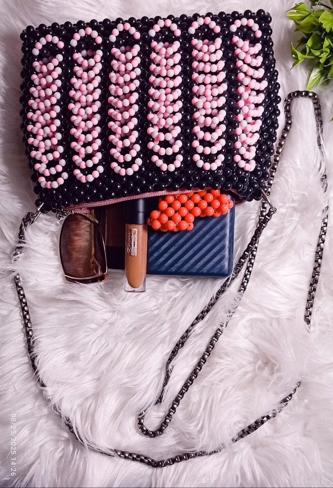 Rosita Lush Bead Bag | Bags by Klasik Lady Collections